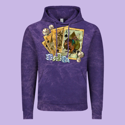 Western Rodeo Playing Cards Tbw Vintage Hoodie Designed By Texasbilliewilder