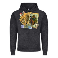 Vintage Black western rodeo playing cards tbw Vintage Hoodie - texasbilliewilder
