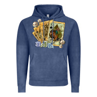 Vintage Denim western rodeo playing cards tbw Vintage Hoodie - texasbilliewilder