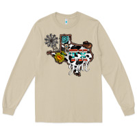 Mushroom tx yall western Long Sleeve Tee - CowhideDigitalArt