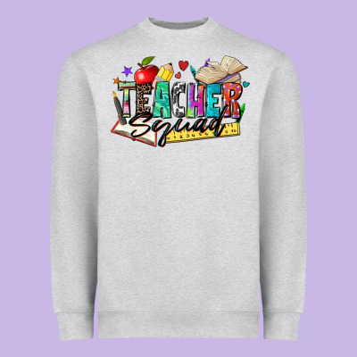 Teacher Squad Heavyweight Sweatshirt Designed By Zillion Design Studio
