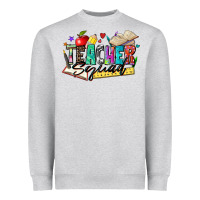 Heather Grey teacher squad Heavyweight Sweatshirt - Zillion Design Studio