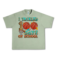 Oil Green i tackled 100 days of school basketball Urban Heavy Tee - Zillion Design Studio