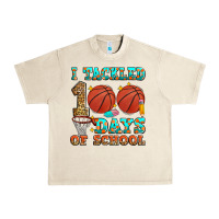I Tackled 100 Days Of School Basketball Urban Heavy Tee | Teevron