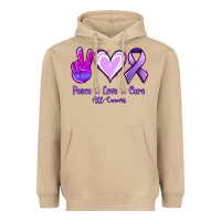 Mushroom Peace Love Cure All Cancers Heavyweight Hoodie - Jasminsmagicworld