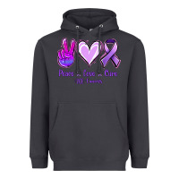 Smoke Peace Love Cure All Cancers Heavyweight Hoodie - Jasminsmagicworld