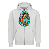Dove Grey gemstone christmas Zipper Hoodie - JahusDesignShop