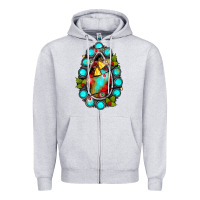 Heather Grey gemstone christmas Zipper Hoodie - JahusDesignShop