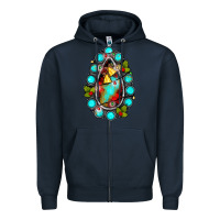 Navy gemstone christmas Zipper Hoodie - JahusDesignShop