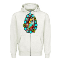 Oatmeal Heather gemstone christmas Zipper Hoodie - JahusDesignShop