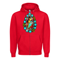 Red gemstone christmas Zipper Hoodie - JahusDesignShop
