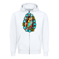 White gemstone christmas Zipper Hoodie - JahusDesignShop