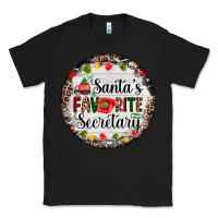 Black christmas santas favorite secretary    light Classic Tee - AdoDesignShop