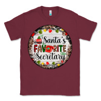 Burgundy christmas santas favorite secretary    light Classic Tee - AdoDesignShop