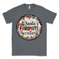Charcoal Heather christmas santas favorite secretary    light Classic Tee - AdoDesignShop