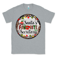 Heather Grey christmas santas favorite secretary    light Classic Tee - AdoDesignShop