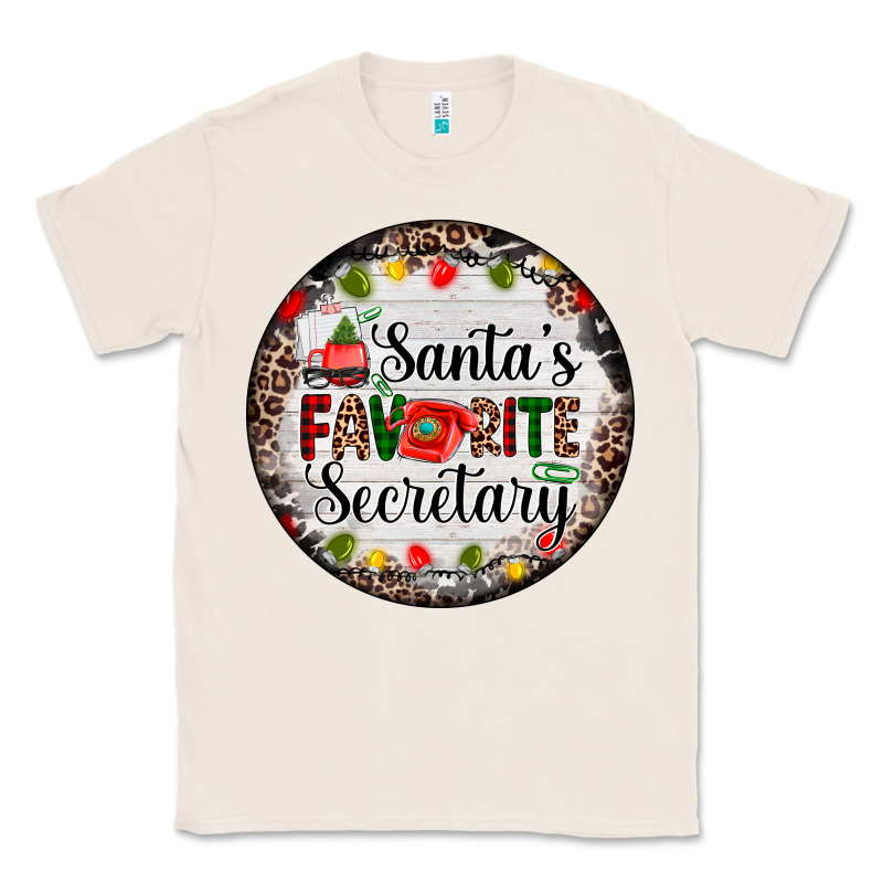 Christmas Santas Favorite Secretary    Light Classic Tee by AdoDesignShop | Teevron