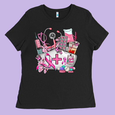 Nurse Cancer Ladies Tee Designed By Adodesignshop