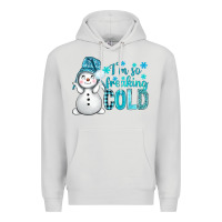 Dove Grey i'm so freaking cold bbs Premium Hoodie - BundleAndBundleShop