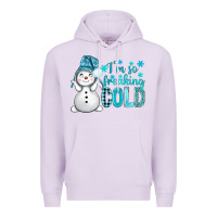 Lilac i'm so freaking cold bbs Premium Hoodie - BundleAndBundleShop