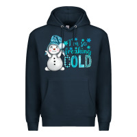 Navy i'm so freaking cold bbs Premium Hoodie - BundleAndBundleShop