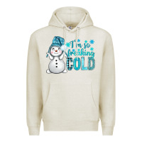 Oatmeal Heather i'm so freaking cold bbs Premium Hoodie - BundleAndBundleShop