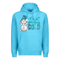 Ocean Blue i'm so freaking cold bbs Premium Hoodie - BundleAndBundleShop