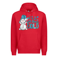 Red i'm so freaking cold bbs Premium Hoodie - BundleAndBundleShop