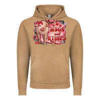 Vintage Camel Valentines Day Pig Hogs And Kisses Vintage Hoodie - RanaPortraitStore