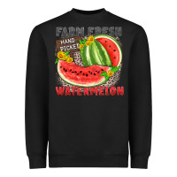 Black farm fresh watermelon Heavyweight Sweatshirt - Zillion Design Studio