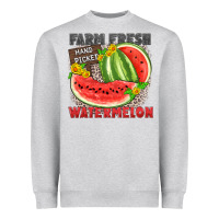 Heather Grey farm fresh watermelon Heavyweight Sweatshirt - Zillion Design Studio