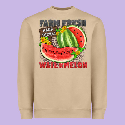 Farm Fresh Watermelon Heavyweight Sweatshirt Designed By Zillion Design Studio