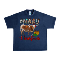 Navy Texas Longhorn Merry Christmas Urban Heavy Tee - RanaPortraitStore