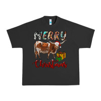 Pigment Black Texas Longhorn Merry Christmas Urban Heavy Tee - RanaPortraitStore