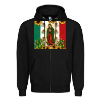 Black our lady of guadalupe Zipper Hoodie - JahusDesignShop