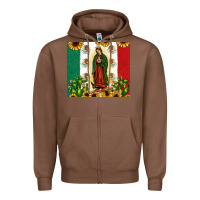 Chestnut our lady of guadalupe Zipper Hoodie - JahusDesignShop