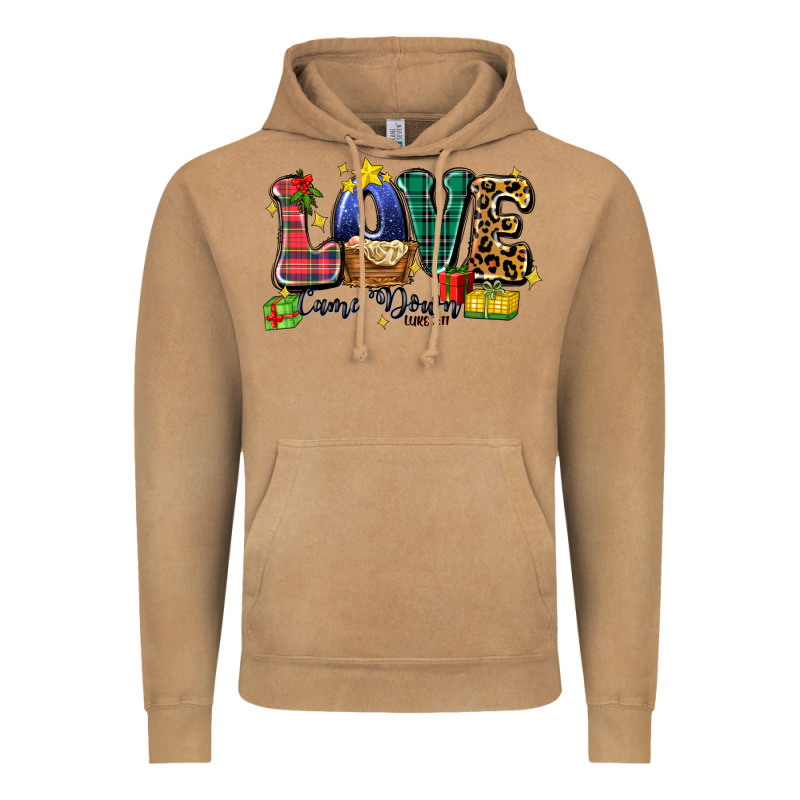 Love Came Down Luke 2 11 Vintage Hoodie by Zillion Design Studio | Teevron