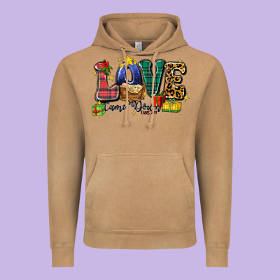 Love Came Down Luke 2 11 Vintage Hoodie Designed By Zillion Design Studio