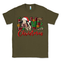 Army Green love christmas holstein heifer Classic Tee - FaDigitalArtStudio