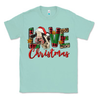 Seafoam love christmas holstein heifer Classic Tee - FaDigitalArtStudio