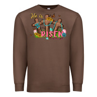 Chestnut he is risen Premium Sweatshirt - MaliasSmallBusiness
