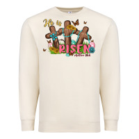 Sandshell he is risen Premium Sweatshirt - MaliasSmallBusiness
