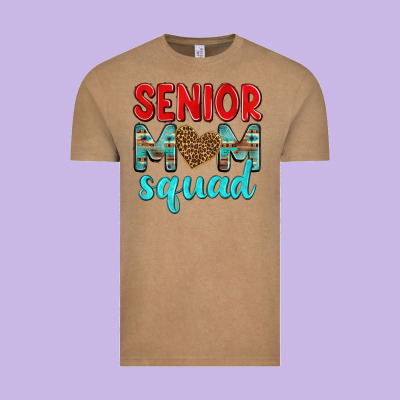 Senior Mom Squad Vintage Tee Designed By Texasbilliewilder
