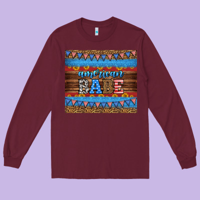 American Babe Tumbler Long Sleeve Tee Designed By Hra Design Shop