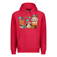 Cardinal dog coffee cups with  food container bbs Premium Hoodie - BundleAndBundleShop