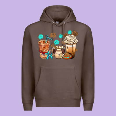 Dog Coffee Cups With  Food Container Bbs Premium Hoodie Designed By Bundleandbundleshop
