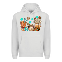 Dove Grey dog coffee cups with  food container bbs Premium Hoodie - BundleAndBundleShop