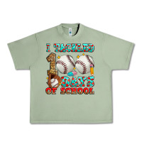 Oil Green i tackled 100 days of school baseball Urban Heavy Tee - Zillion Design Studio