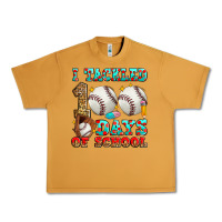 Peanut Butter i tackled 100 days of school baseball Urban Heavy Tee - Zillion Design Studio
