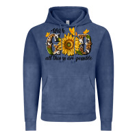 Vintage Denim with god all things are possible Vintage Hoodie - texasbilliewilder